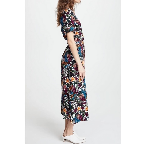 Veronica Beard Maxi Floral Wrap Serena Dress - Picture 6 of 8